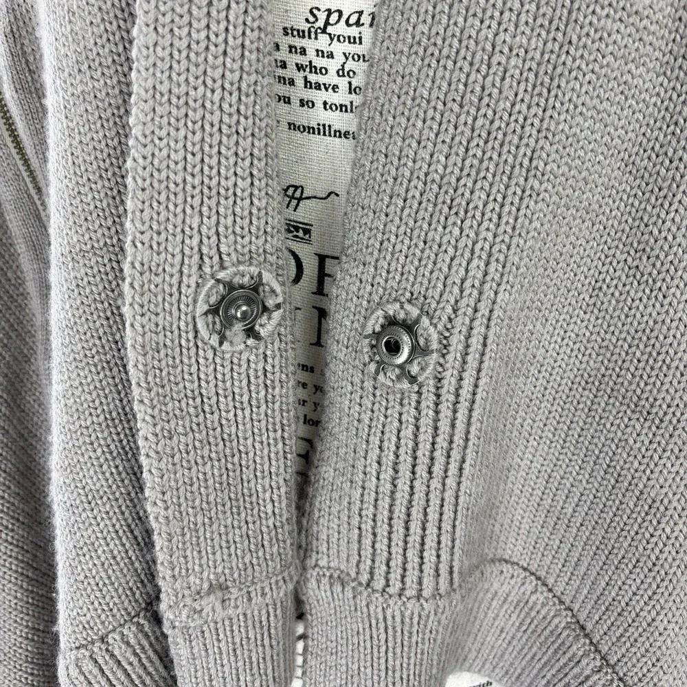 Lululemon Wrap It Up‎ Sweater Gray 100% Merino Wool Athleisure Cozycore